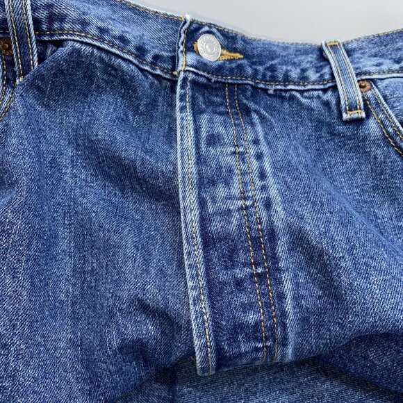 Levis Strauss 501 Red Tab Men’s Button Fly Blue Jeans 40W X 30L Vintage Mexico - Picture 6 of 16